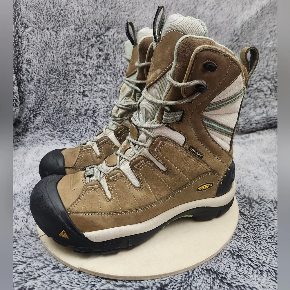 Keen Dry Summit County Work WP Insulated Winter Hiking Shoes Women's Size 8.5 - Picture 4 of 9